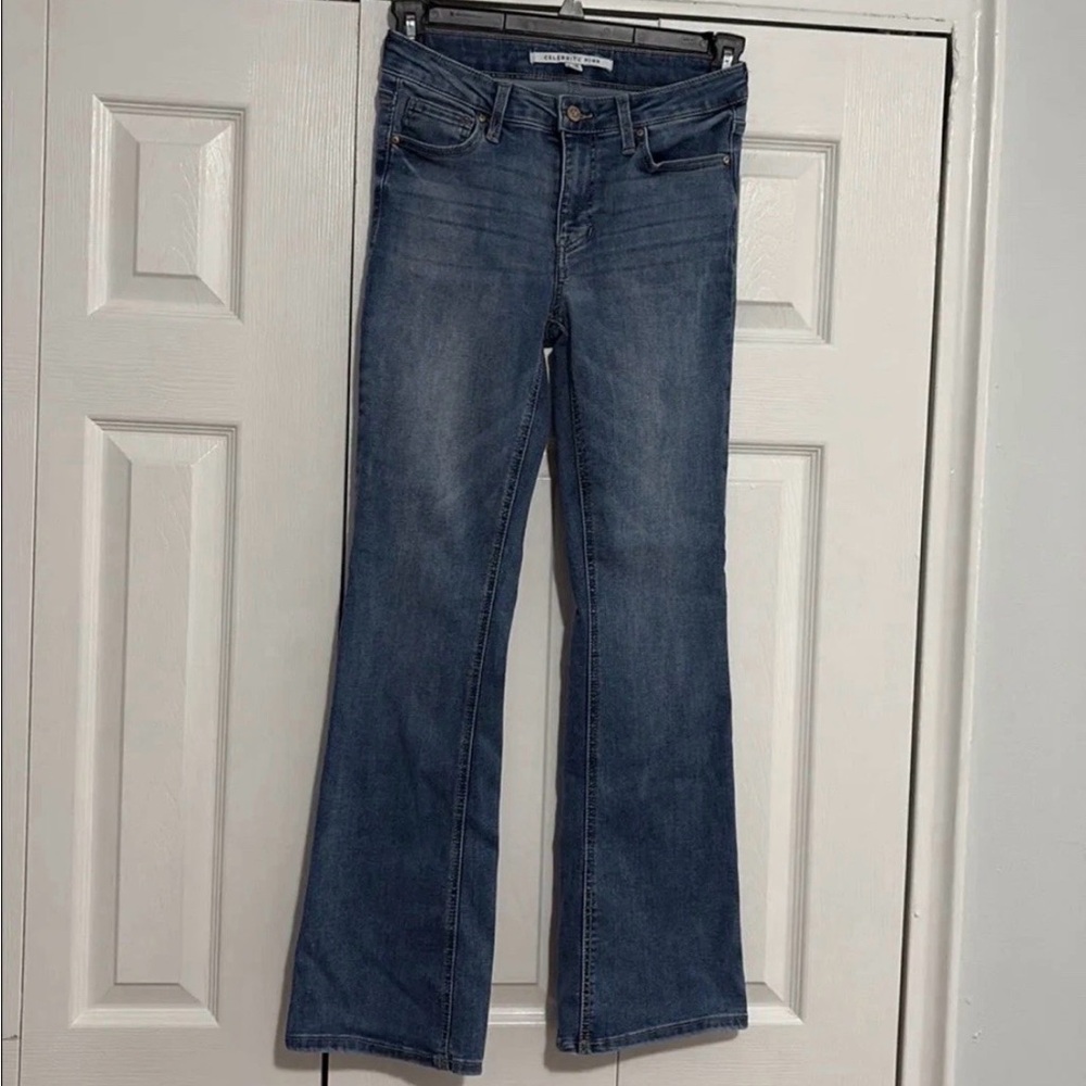 Celebrity Pink Dark Blue Flare Jeans